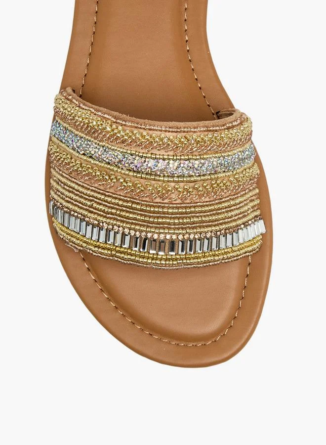 Celeste BEIGE Women Slip-On Sandals for Women | Best Price UAE