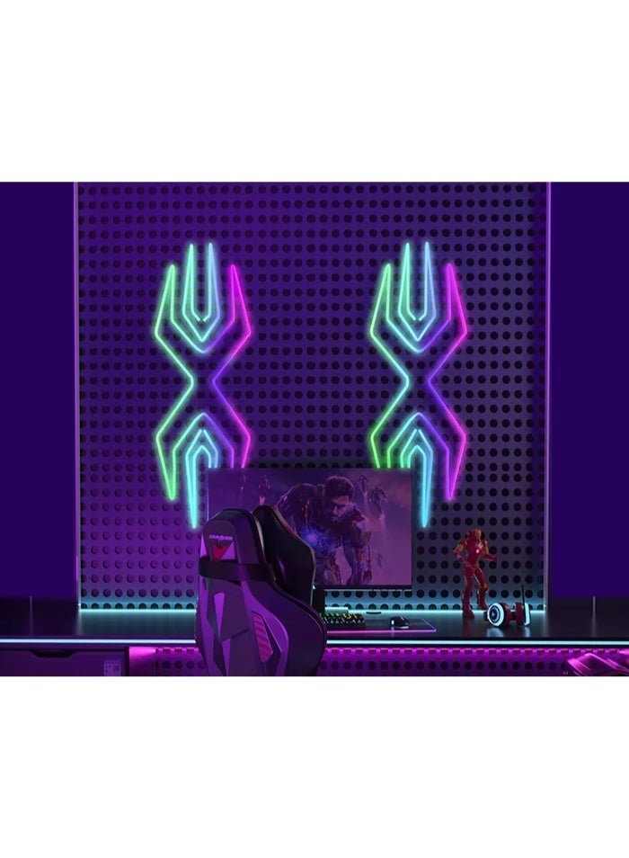 سيت أب ماستر طقم إضاءة نيون LED متعدد التحكم بالألوان والموسيقى 5V - Image 3