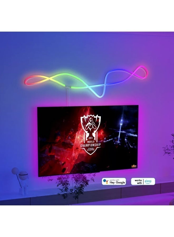 سيت أب ماستر طقم إضاءة نيون LED متعدد التحكم بالألوان والموسيقى 5V - Image 2