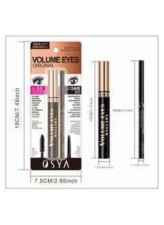 OSYA Mascara & Eyeliner Set Smudge-proof & Waterproof Thickens Eye Makeup  - Image 4