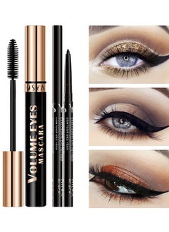 OSYA Mascara & Eyeliner Set Smudge-proof & Waterproof Thickens Eye Makeup  - Image 5