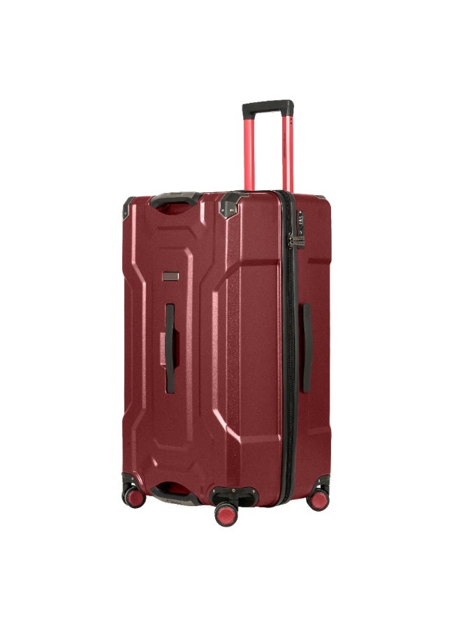 Tom Cruiser 28" Large Trunk Case – 100% Polycarbonate Max-Volume Checked Luggage with TSA Lock & 2-Year Warranty – Red - Image 2