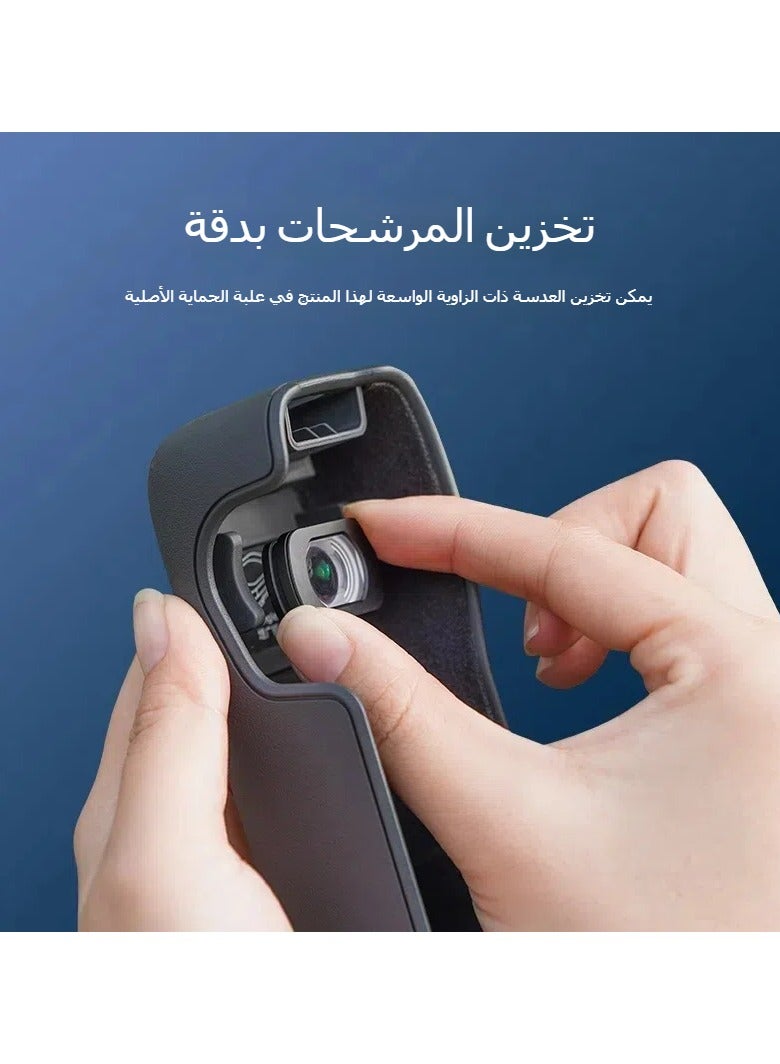 متوافق مع DJI Osmo Pocket 3 عدسة ذات زاوية عريضة، فلتر خارجي موسع، ملحق فلتر ذو زاوية رؤية موسعة - Image 4