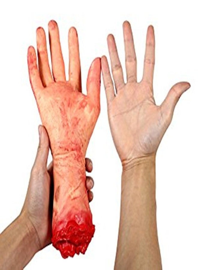 AOBOR Halloween Decoration Haunted House Scary Fake Bloody Broken Severed Hand Body Prank Party Props (Hands) - Image 2