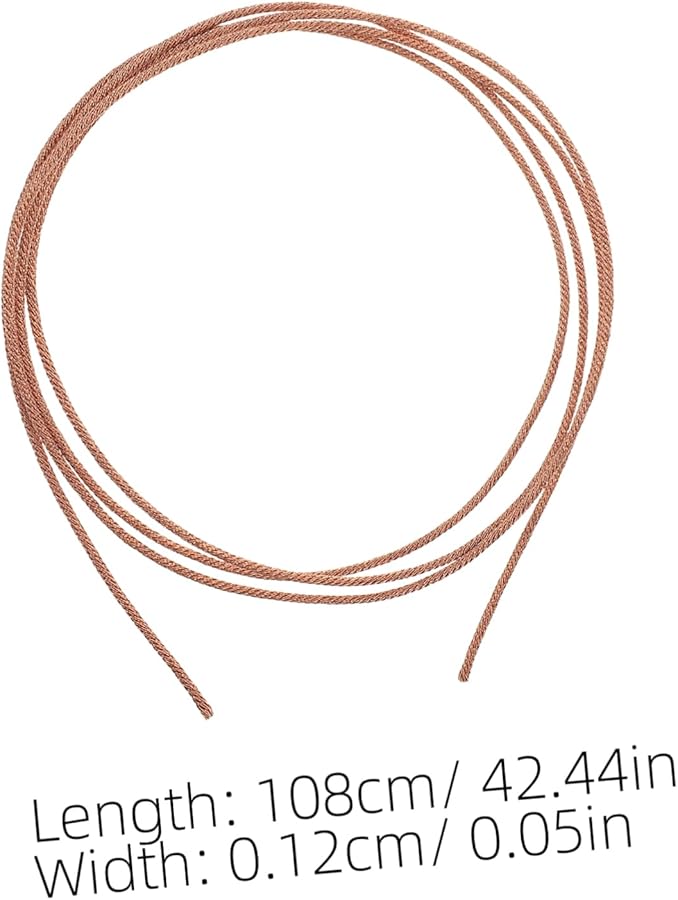 سلك مكبر صوت نحاسي مرن ذهبي بطول 1 متر للاستخدام المنزلي والسيارات والعربات السكنية لجودة صوت عالية - Image 3