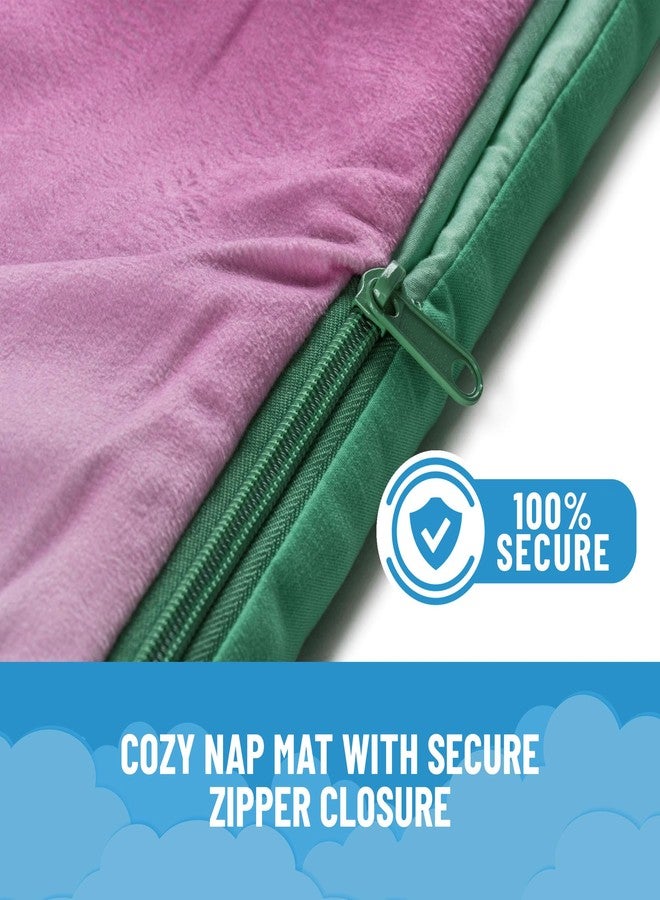 Jay Franco Kids Slumber Bag and Pillow - 54 x 27 Inch Comfy Indoor Sleeping Bag for School and Sleepovers, 2 Piece Set, Multi - The Little Mermaid - Image 4