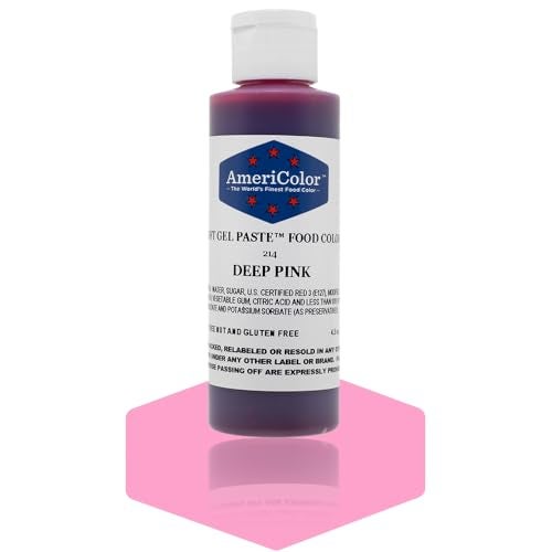 Americolor Soft Gel Paste Food Color 45Ounce Deep Pink - Image 1