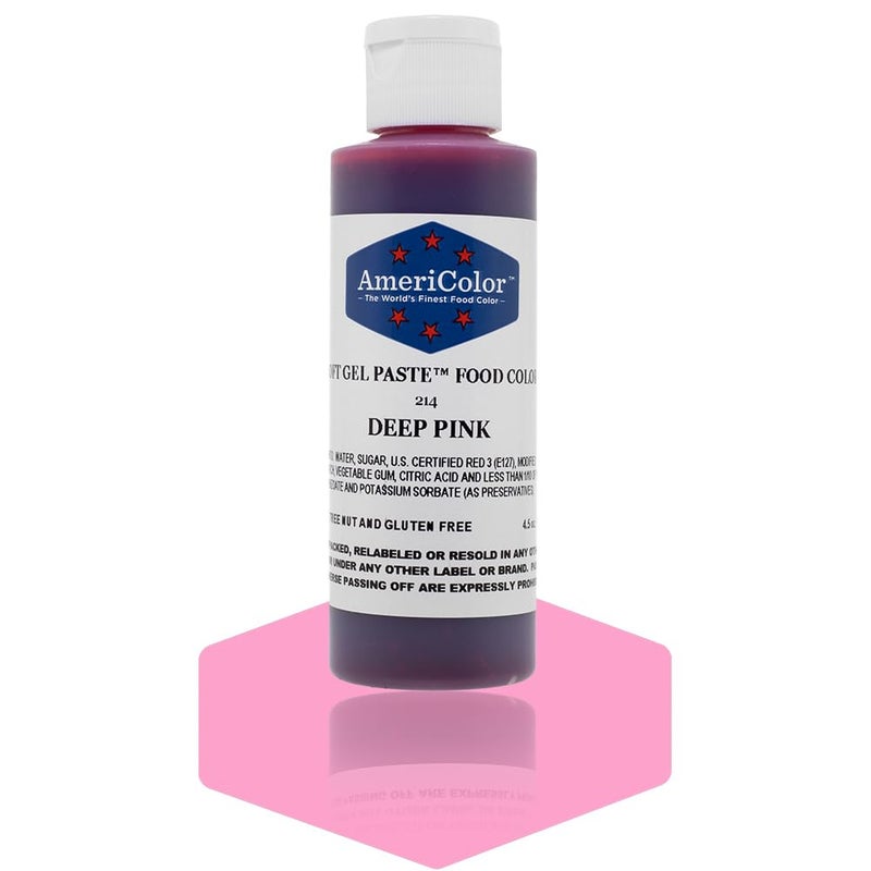 Americolor Soft Gel Paste Food Color 45Ounce Deep Pink - Image 3