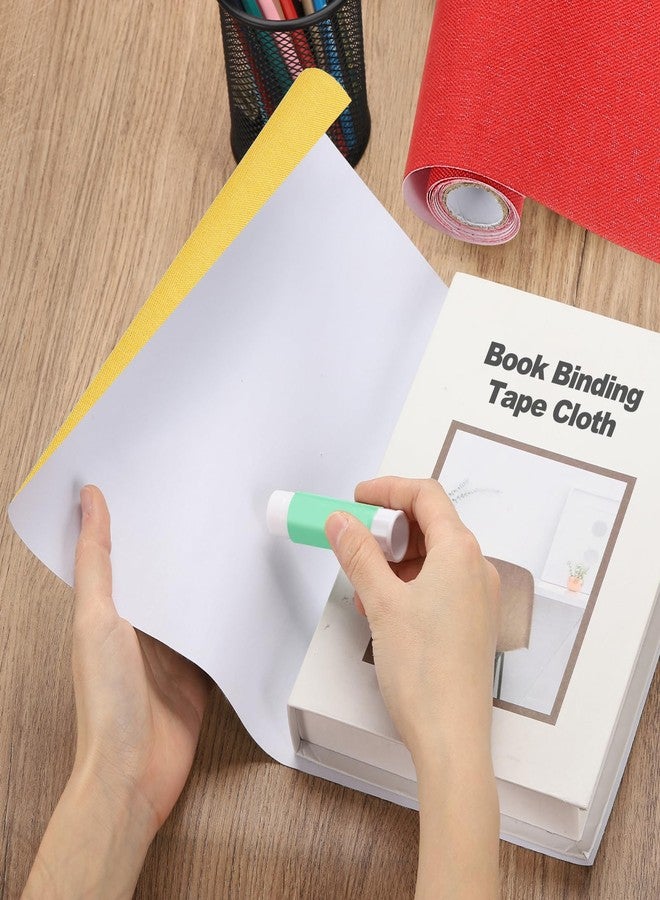 PATIKIL Book Binding Cloth, 51 x 11 Inches Book Cloth for Binding Repairing Fabric Surface Paper Backed Bookbinding Supplies, Green - Image 4