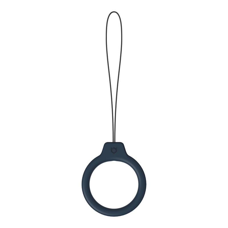 iFace Reflection Color Silicone Smartphone Ring Strap Grip Holder - Compatible with iPhone, Samsung, Other Mobile Devices - Navy - Image 1