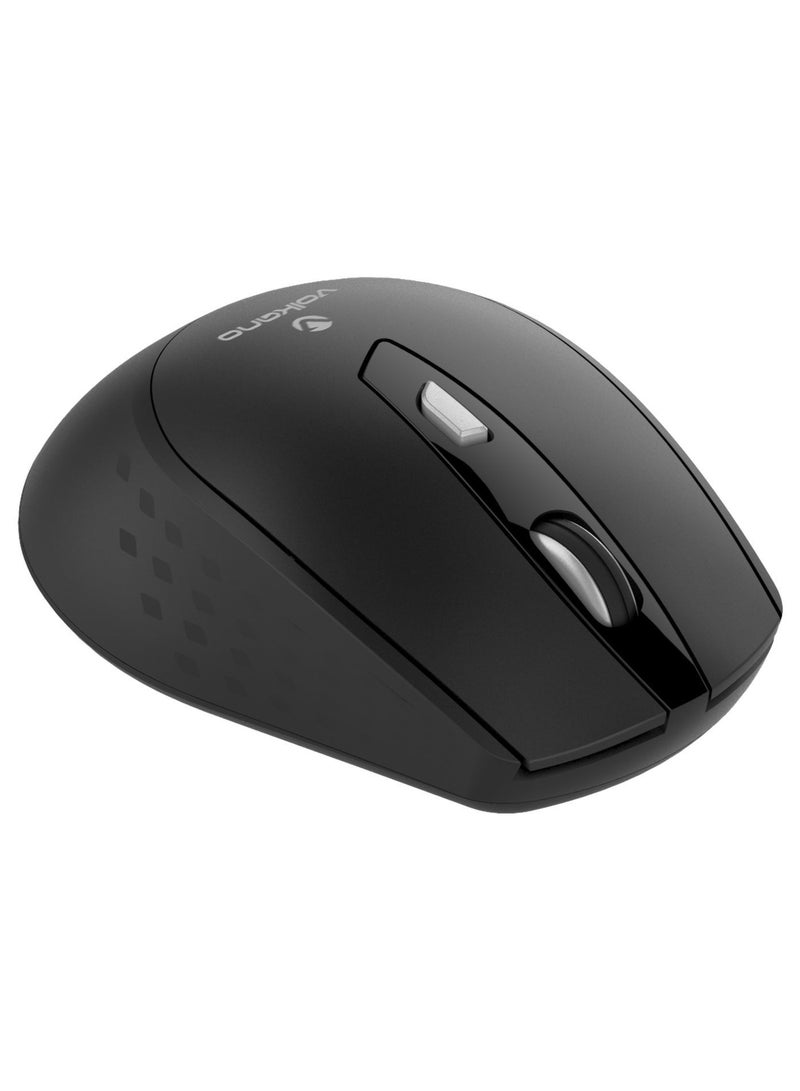 Volkano Chrome Serie, 2.4GHz wireless,1000/1200/1600 DPI Reso, Key Number 6, With on/off switch,USB Nano receiver, Support Windows 7/8/10/11Maclutions, Operating range up to10 meters, Black - Image 5