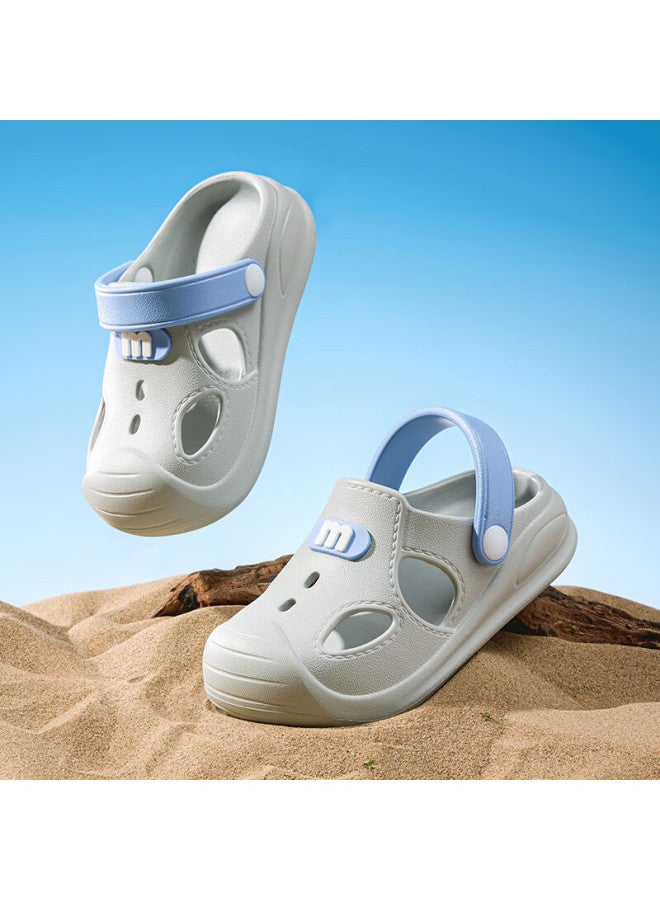 Cheerful Mario Boys' Perforated Shoes Summer Outdoor Beach Sandals Toddler Non-slip Indoor Shower Eva Children's Slippers - Image 1