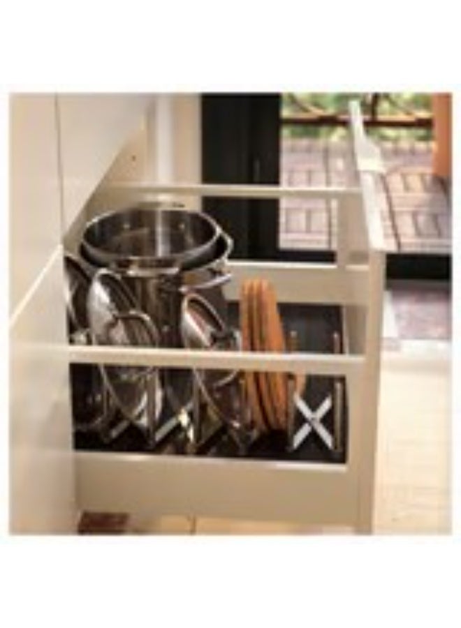 Variera Pot lid organiser stainless steel - Image 4
