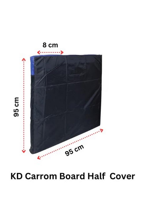 WMX KD Carrom Board Half Cover Champion Board Quality Cover with Extra Pocket for Coins, Striker & Powder - Bulldog - Image 5