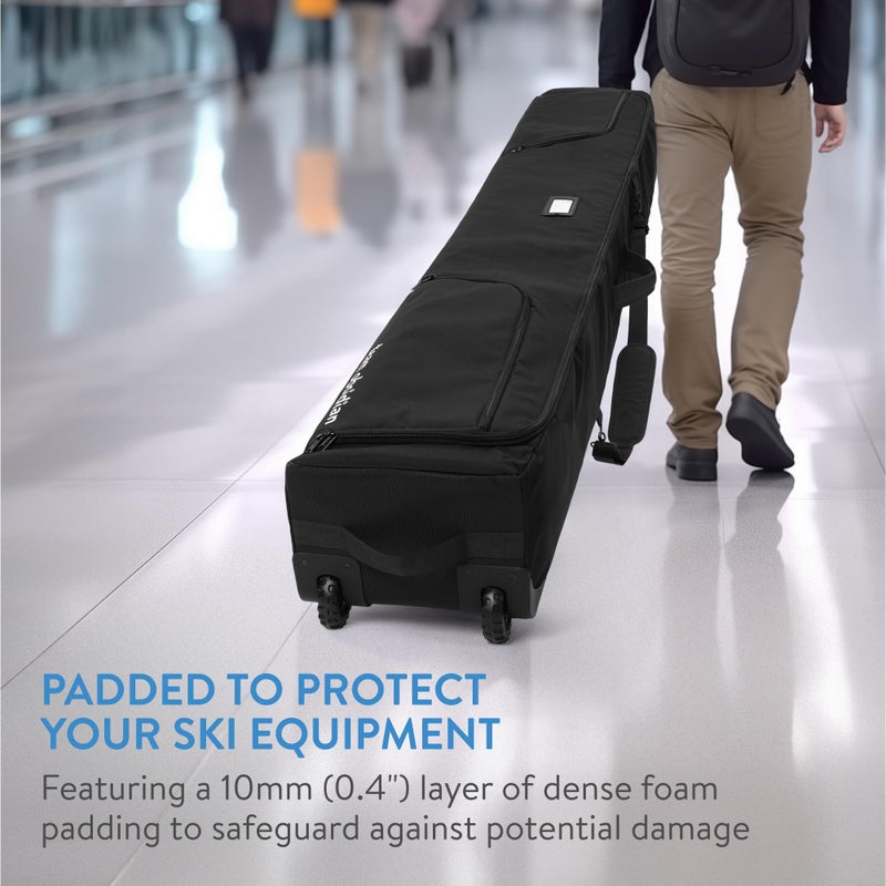 TeamObsidian حقيبة تزلج وثلج TeamObsidian - تصل إلى 175 سم للتزلج أو الألواح - مقاومة للماء 600D أكسفورد بوليستر - Image 2