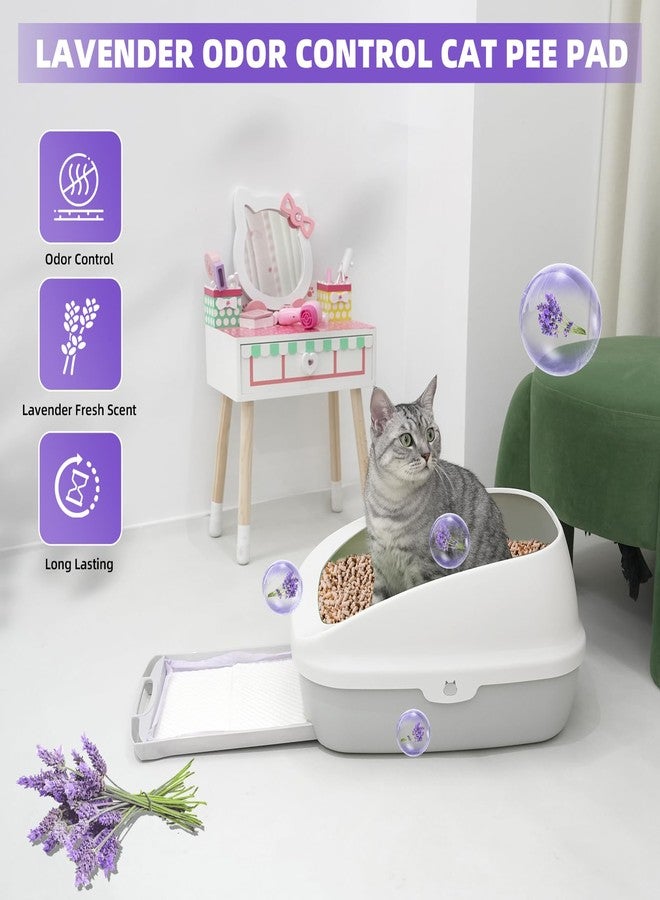 IMMCUTE Cat Pads 16.9" X 11.4", 50 Ct | Thickened 6-Layer Super Absorbent Pee Pads for Tidy Cats Breeze Litter System | Litter Box - Image 3