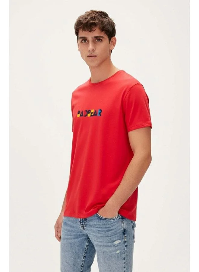 Bad Bear Retro Colors Red Men's Printed T-Shirt.