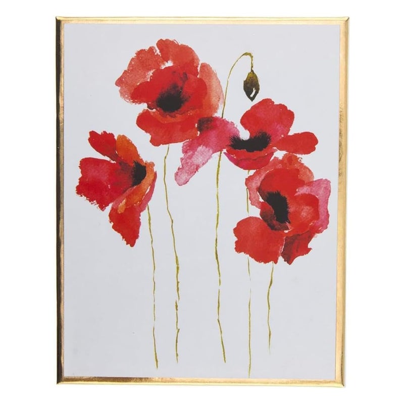 Graphique Watercolor Flowers Greeting Cards | 20 Pack | All Occasion Blank Note Cards with Envelopes | 4 Assorted Floral Designs with Gold Foil Borders | Boxed Set for Personalized Notes | 4.25" x 6" - Image 1
