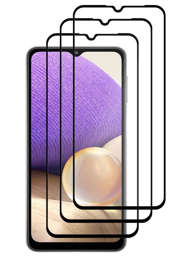 CATANES 3 Pack For Samsung Galaxy A32 5G Screen Protector Tempered Glass Full Glue Back - Image 2