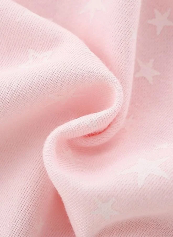 يونيكي Pink Printed Long Sleeve Crew Neck T-Shirt