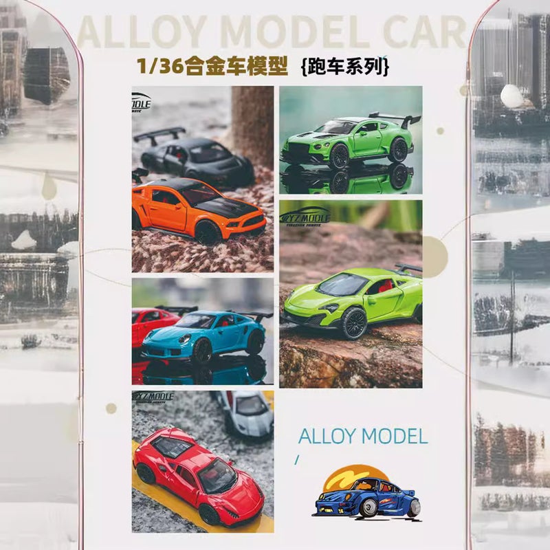 (Bag) 1/36 Car Model Car Alloy Off-Road Vehicle Sports Car Kidsren'S Toy Car Boy Claw Machine - Image 3