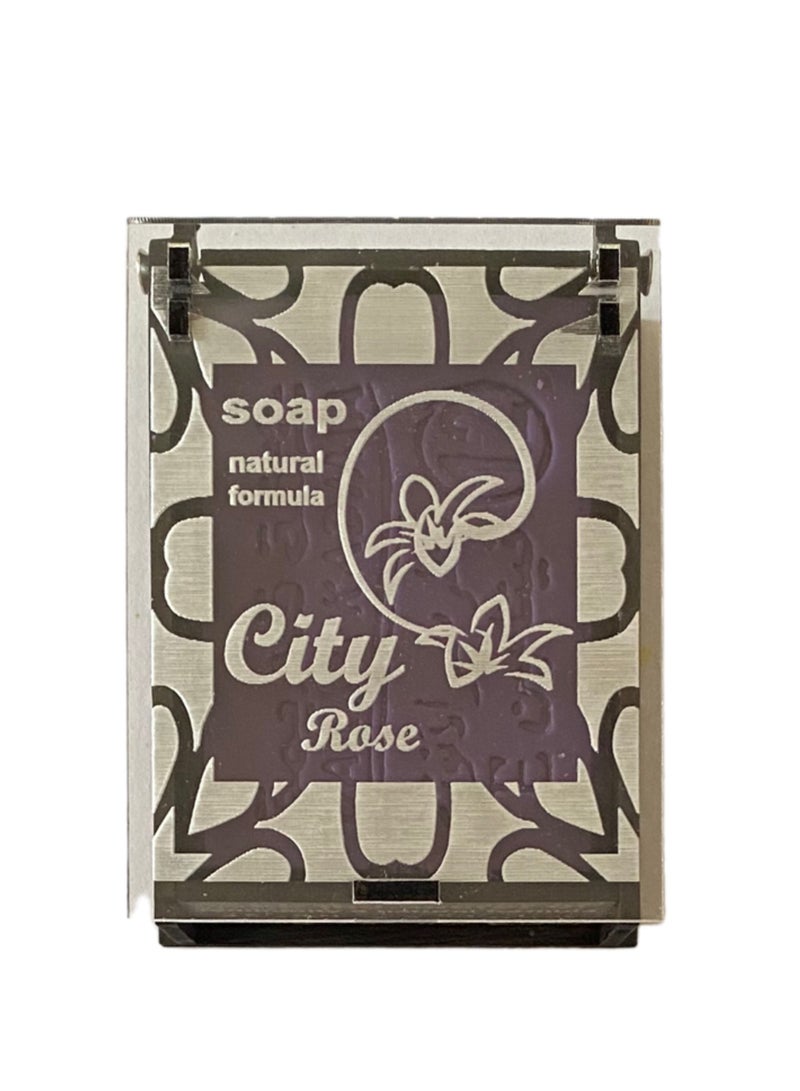 City Rose 100% Natural Aleppo Laurel Soap made of olive oil and laurel oil, suitable for all types of hair and skin, and does not cause allergies and Kind on the skin with smell Vitamin E - Image 4
