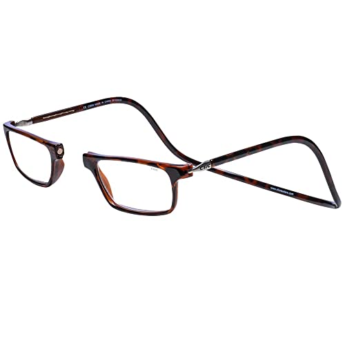 Clic Magnetic Reading Glasses for Men or Women, Computer Readers, Executive (M-XL, Tortoise, 1.75 Magnification) - Image 1