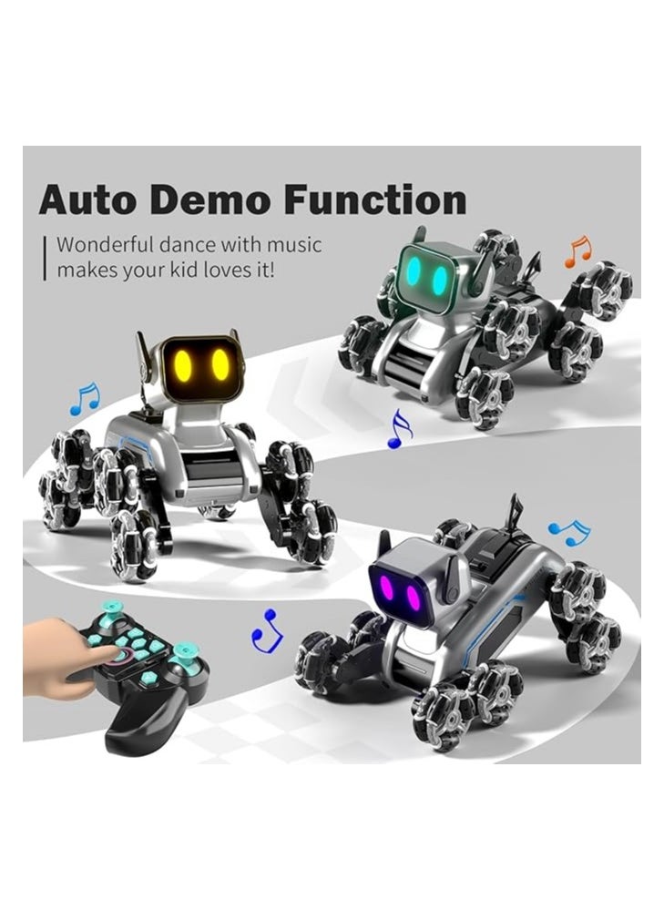فيبكا BLF FUN Remote Control Robot Toys 6-8, 8WD Gesture Sensing Stunt Rc Robot Dog for Kid Boys 8-12, RC Car Toys for Boys Christmas Birthday Gifts Age 5-7, 8-12  - Image 3