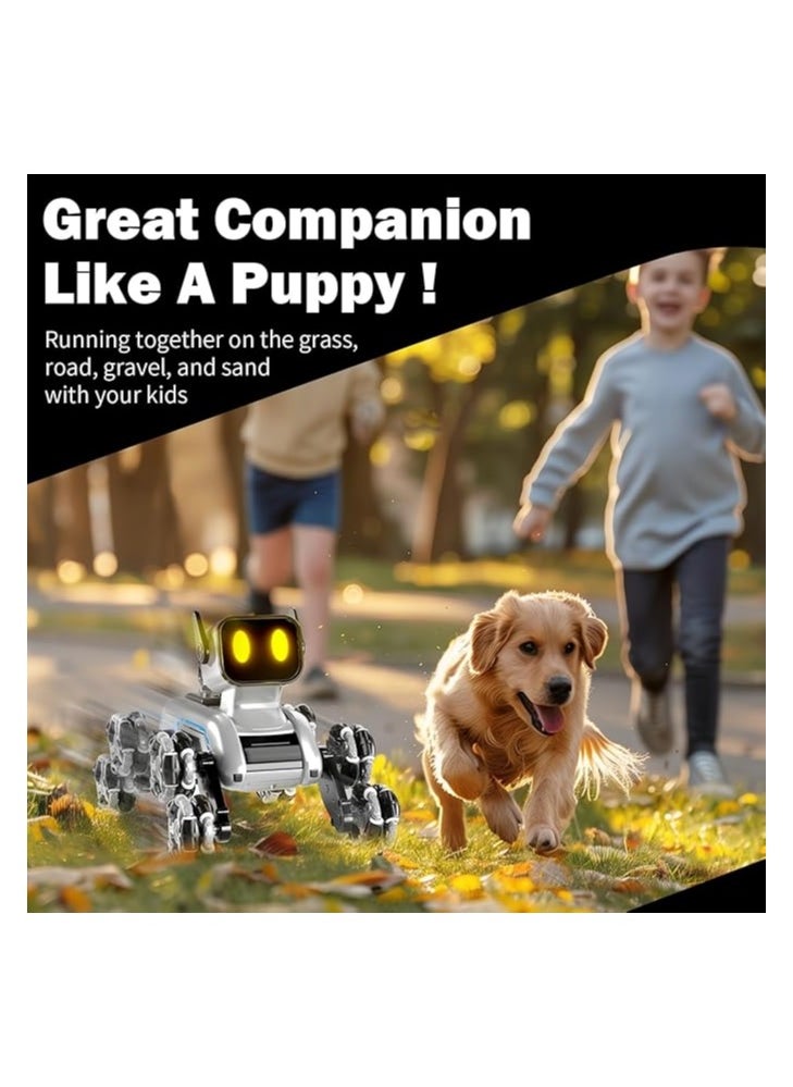 فيبكا BLF FUN Remote Control Robot Toys 6-8, 8WD Gesture Sensing Stunt Rc Robot Dog for Kid Boys 8-12, RC Car Toys for Boys Christmas Birthday Gifts Age 5-7, 8-12  - Image 5