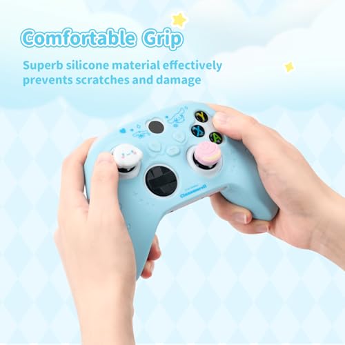 Kuitmor Cover Skin for Xbox Series X Controller, Soft Silicone Ergonomic Protective Cover Skin Case Compatible with Xbox Wireless Controller with 2 Thumb Grip Caps - DEG - Image 3