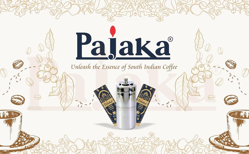 PAJAKA صانعة قهوة فلتر باجاكا الهندية الجنوبية سعة 150 مل من الفولاذ المقاوم للصدأ مادراس كابي كابي صانعة قهوة بالتنقيط حجم صغير لـ 12 كوب في المنزل والمطبخ - Image 2