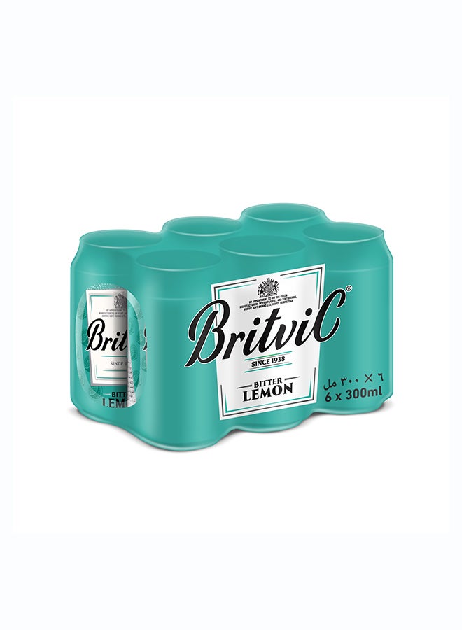 BRITVIC Bitter Lemon Can 6x300ml