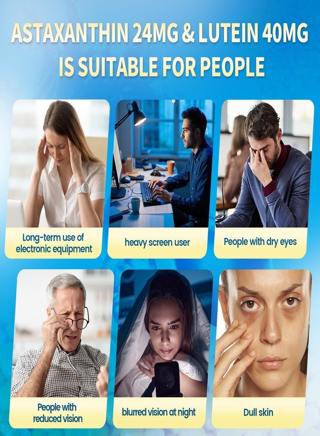 عش الآن مكمل غذائي VivoNu 14 في 1 يحتوي على 24 ملغ من أستازانتين و40 ملغ من لوتين مع زياكسانثين، يكفي لمدة 6 أشهر، مصدره الطحالب الدقيقة الطازجة، خالٍ من الغلوتين وغير معدل وراثيًا، يدعم صحة العين والبشرة، مضاد للأكسدة، 180 كبسولة هلامية، كيس واحد - Image 5