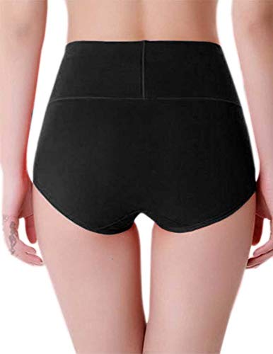 PLUMBURY Women Cotton Full Coverage High Waist|High Rise Panty, Size M-XXL (Pack of 4 Panty) - Image 3