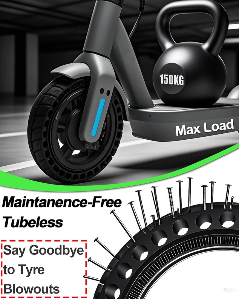 Monuary 1-Pack 50/75-6.1 Tyre for Electric Scooter, Solid Tubeless Tyres Also Compatible with Size 8.5 x 2.0 and 8 1/2 x 2, Puncture Resistant, Maintenance-Free - Image 5