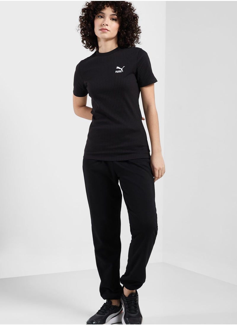 PUMA - Classics Ribbed Slim T-Shirt - Image 1