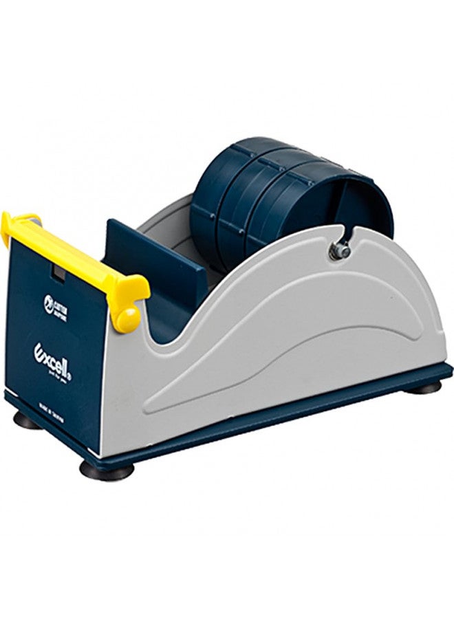 excell EX-17/3IN JVCC EX-17 Steel Desk Top Tape Dispenser: 3" wide, Blue/Grey - Image 1