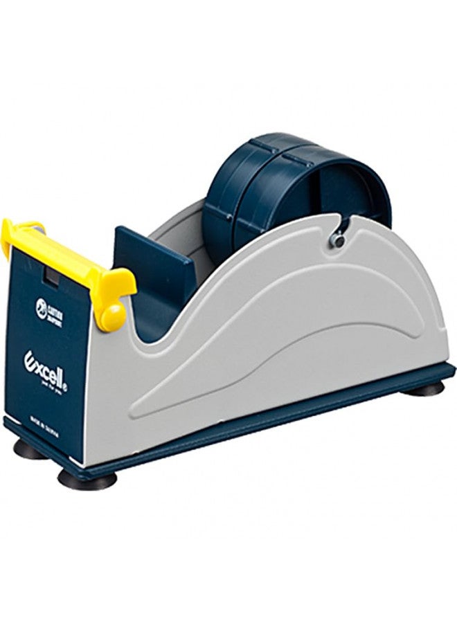 excell EX-17/3IN JVCC EX-17 Steel Desk Top Tape Dispenser: 3" wide, Blue/Grey - Image 2