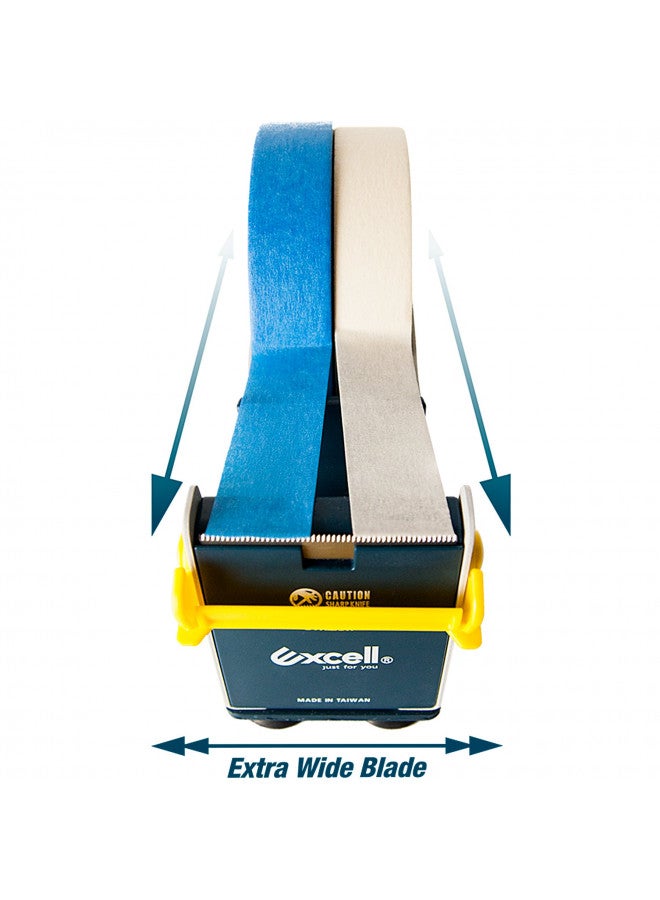 excell EX-17/3IN JVCC EX-17 Steel Desk Top Tape Dispenser: 3" wide, Blue/Grey - Image 4