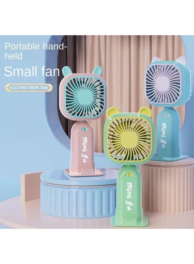 مروحة يدوية صغيرة | مروحة مكتب USB | مروحة يدوية صغيرة محمولة | مروحة كهربائية صغيرة، مروحة صغيرة، مروحة USB قابلة للطي، محمولة - Image 3