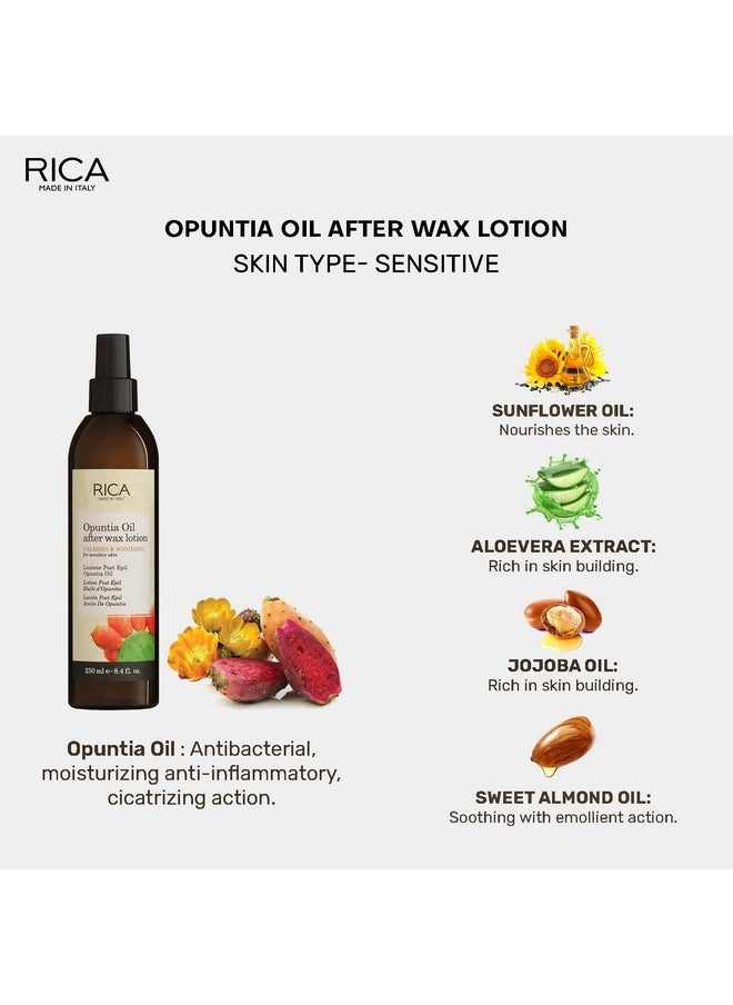 Rica Rica Opuntia Oil After Wax Lotion for Sensitive skin with Sun flower Oil, Jojoba Oil & Vitamin E - 250ml  - Image 2