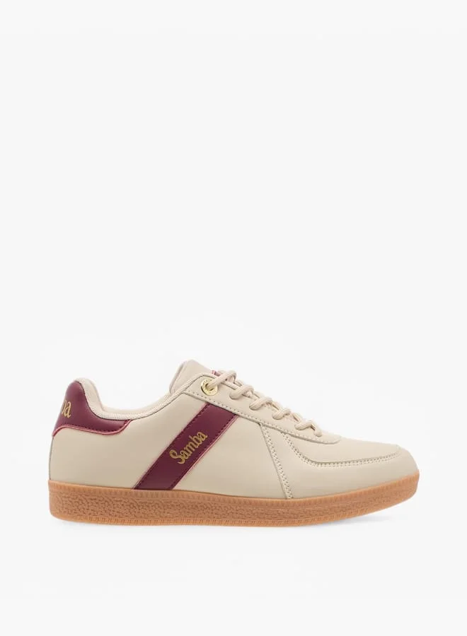 SAMBA Womens' Panelled Lace-Up Sneakers
