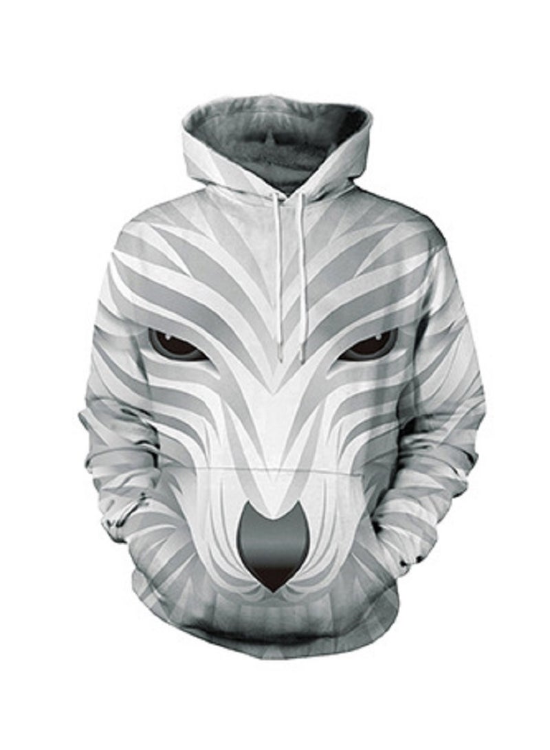 Loquat 3D Creative Abstract Three-dimensional Animal Print Hoodie  - Image 1
