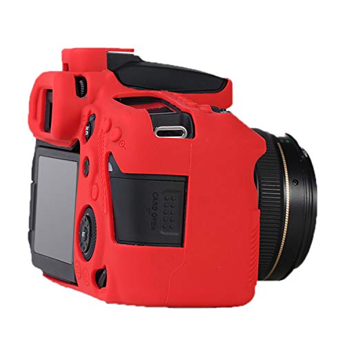 TUYUNG 90D Silicone Case, TUYUNG Camera Housing Case Protective Cover Shell, Compatible with Canon EOS 90D Cameras, Red - Image 4