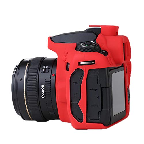 TUYUNG 90D Silicone Case, TUYUNG Camera Housing Case Protective Cover Shell, Compatible with Canon EOS 90D Cameras, Red - Image 3