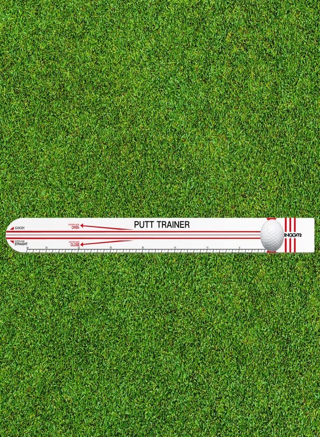 XINGGM Golf Putting Alignment Training Aid for Putting Green | Indoor & Outdoor Golf Putting Trainer,Come with Golf Ball & Putting Ring (Plastic Putting Alignment Rail) - Image 1