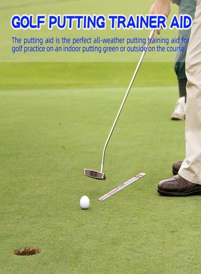 XINGGM Golf Putting Alignment Training Aid for Putting Green | Indoor & Outdoor Golf Putting Trainer,Come with Golf Ball & Putting Ring (Plastic Putting Alignment Rail) - Image 5