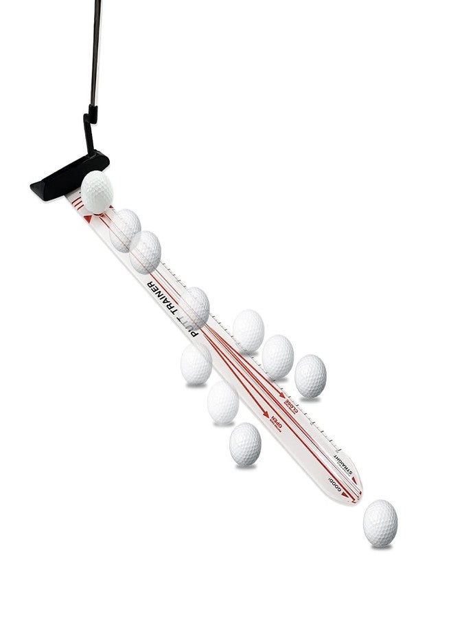 XINGGM Golf Putting Alignment Training Aid for Putting Green | Indoor & Outdoor Golf Putting Trainer,Come with Golf Ball & Putting Ring (Plastic Putting Alignment Rail) - Image 2