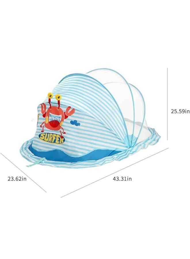 MiniMe Baby Bed with Mosquito Net | For Infants upto 48 Months | Sun Shelter | Polyester Mesh | Foldable Crib | Anti-Bug | Portable | Lightweight | Breathable | Easy Set Up | Nylon Bottom - Image 2