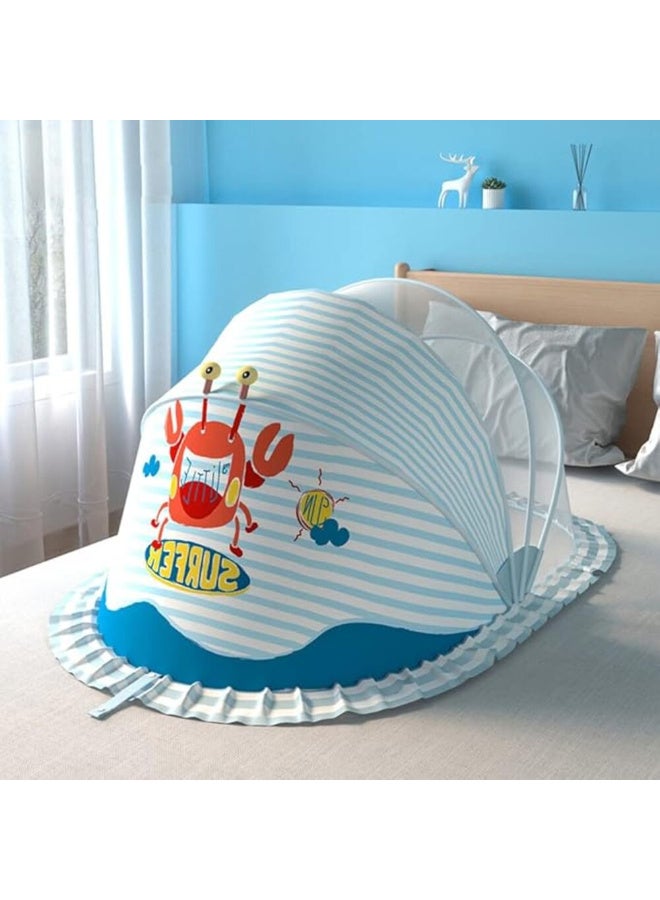 MiniMe Baby Bed with Mosquito Net | For Infants upto 48 Months | Sun Shelter | Polyester Mesh | Foldable Crib | Anti-Bug | Portable | Lightweight | Breathable | Easy Set Up | Nylon Bottom - Image 3